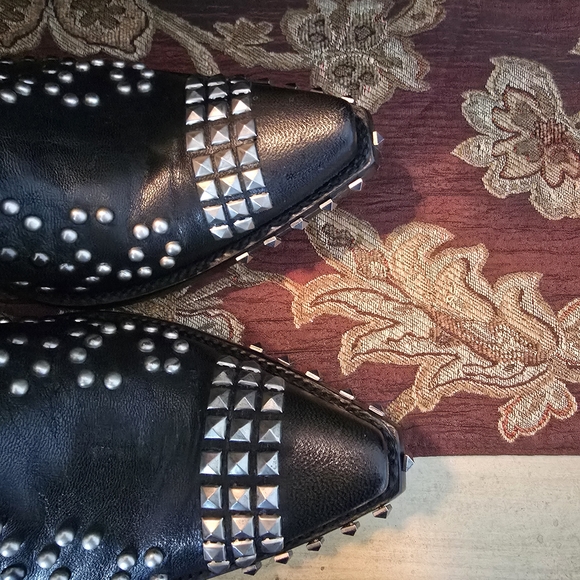 Old Gringo Double D Ranch Black Studded Heeled Boots - Picture 13 of 16